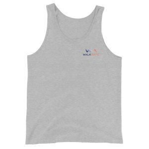 WalkMate grey singlet with colour logo